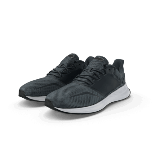 Black running shoes