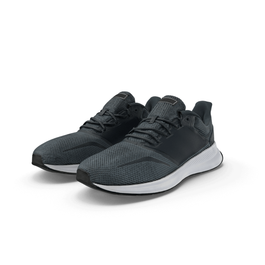 Black running shoes